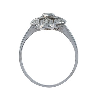 Zlatý prsten s přírodními diamanty