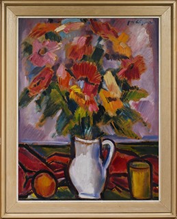 Jindřich Otipka (1921 - 1986) - Kytice ve džbánu
