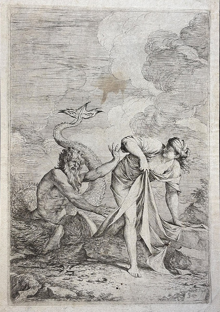 Salvator Rosa (1615) - Glaukos a Scylla