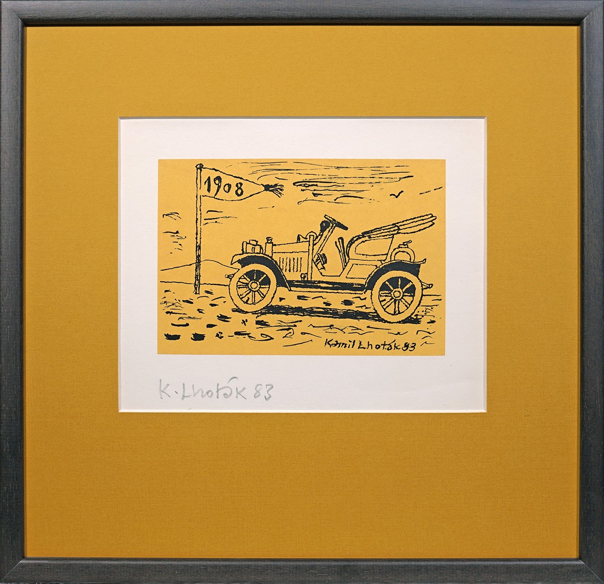 Kamil Lhoták (1912 - 1990) - Automobil 1908