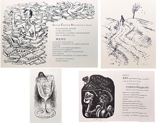 Cyril Bouda (1901 - 1984) - 4ks litografie
