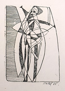 Bohumír Matal (1922 - 1988) - Abstraktní postava