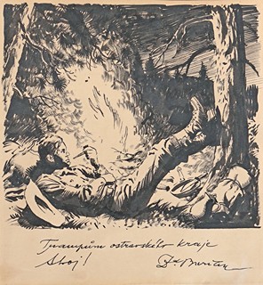 Zdeněk Burian (1905 - 1981) - Trampům ostravského kraje Ahoj !