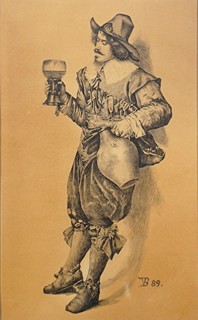 Václav Brožík (1851 - 1901) - Šlechtic s číší vína