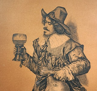 Václav Brožík (1851 - 1901) - Šlechtic s číší vína