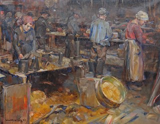 František Hoplíček (1890 - 1946) - Při práci