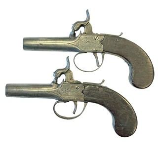 Perkusní pistole v kazetě - Wilkinson a Son London