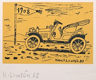 Kamil Lhoták (1912 - 1990) - Automobil 1908