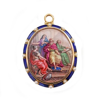 Velký přívěs miniaturou - zlato 18K