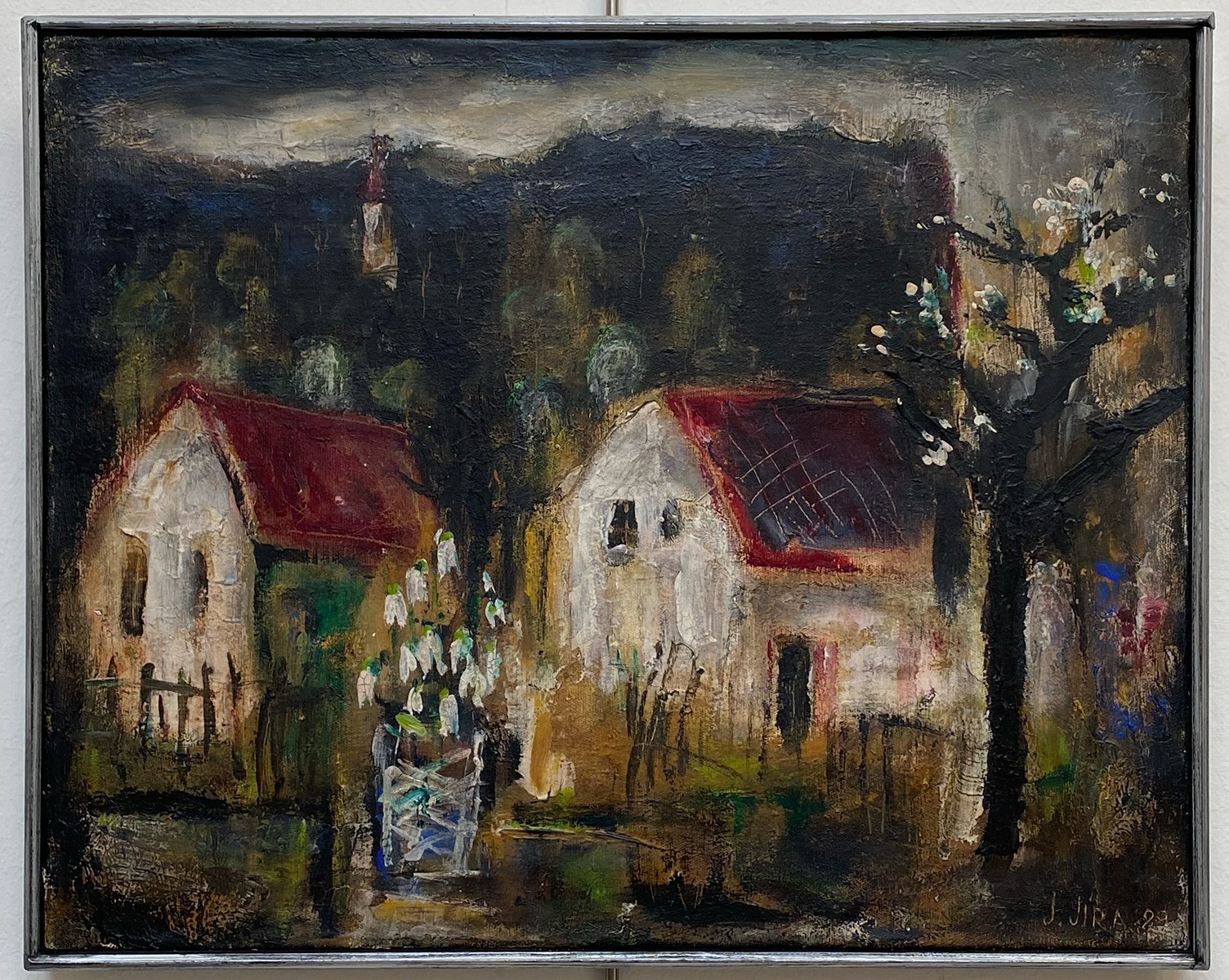 Josef Jíra (1929 - 2005) - Sněženky v podzámčí