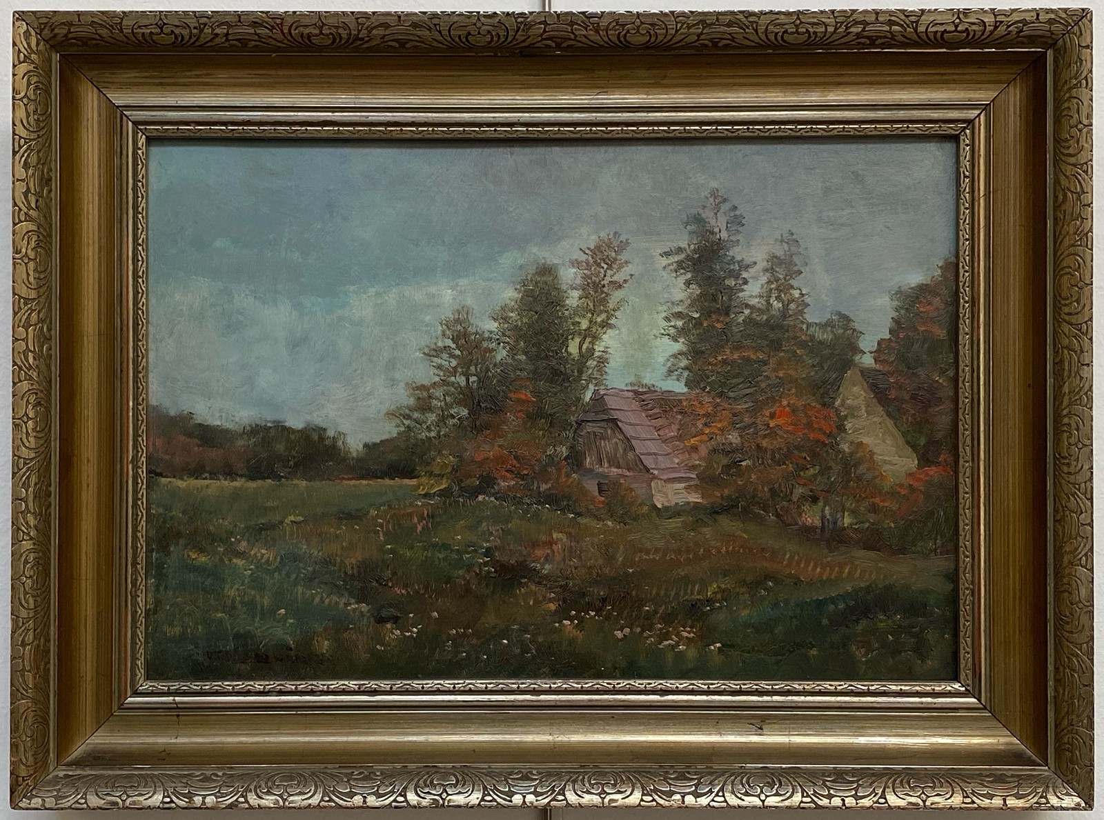 Otakar Hůrka (1889 - 1966) - Večer na Posázaví