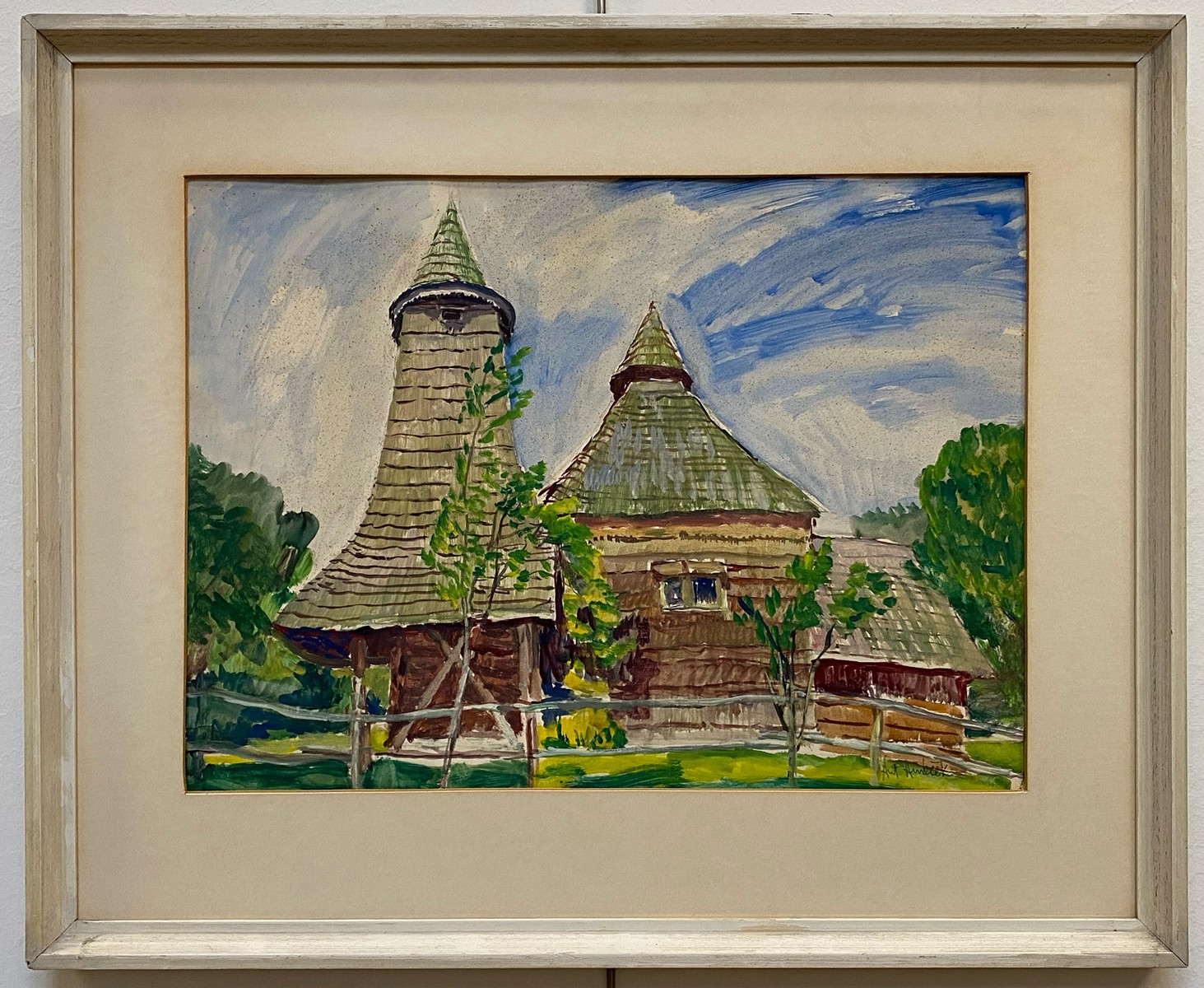 Antonín Hudeček (1872 - 1941) - Dřevěný kostelík z Podkarpatí
