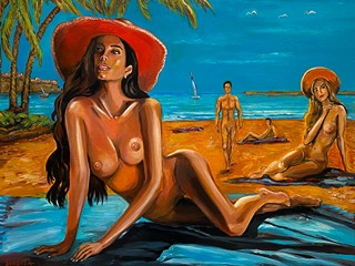 Jaroslav Jerry Svoboda (1962) - The Palms Trees At The Nuda Beach