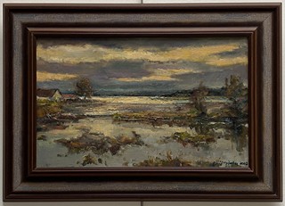 Josef Milota (1938) - Ráno na vypouštěném Bezdrevu