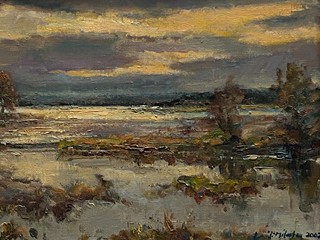 Josef Milota (1938) - Ráno na vypouštěném Bezdrevu