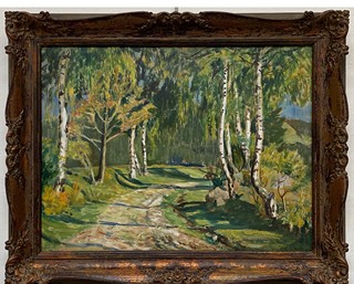 Antonín Hudeček (1872 - 1941) - Ve stínu stromů