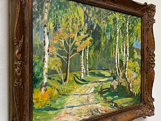 Antonín Hudeček (1872 - 1941) - Ve stínu stromů
