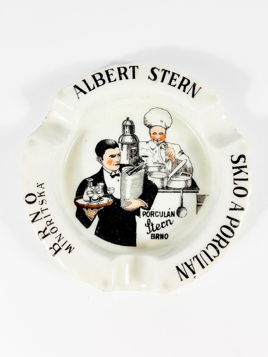 Porcelánový popelník - Albert Stern