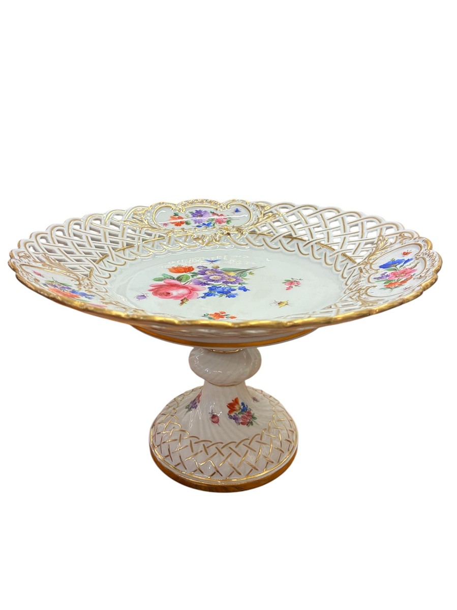 Míšeň - Dekorativní nástolec na ovoce z míšeňského porcelánu