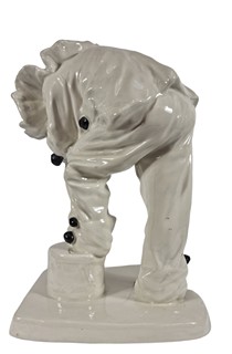 Emanuel Kodet (1880 - 1954) - Porcelánová soška - Pierot - Graniton