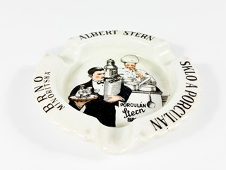 Porcelánový popelník - Albert Stern