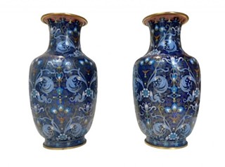 Párové vázy Cloisonné - originál