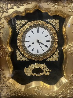Starožitné rámové hodiny- Biedermeier