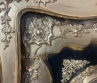 Starožitné rámové hodiny- Biedermeier