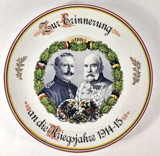 Upomínkový talíř- Franz Josef I. a Wilhelm II.
