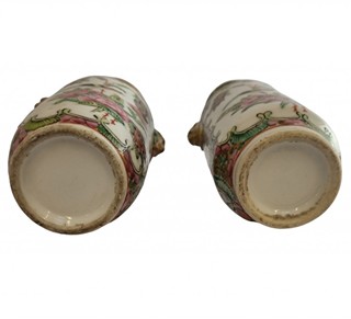 Pár čínských porcelánových váz - Famille Rose