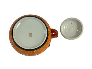 Čínský porcelán- oranžová sada s drakem