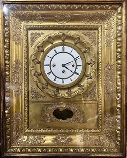 Starožitné rámové hodiny- Biedermeier