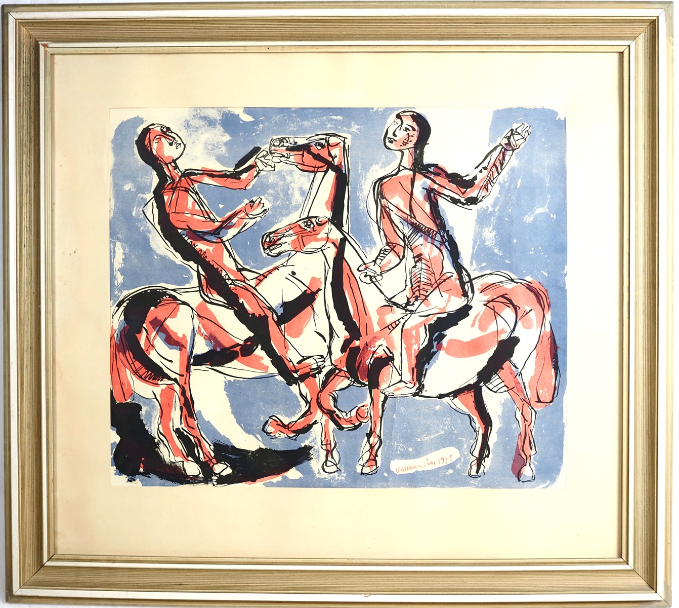 Jiří Karmazín (1932 - 2021) - Jezdci na koni