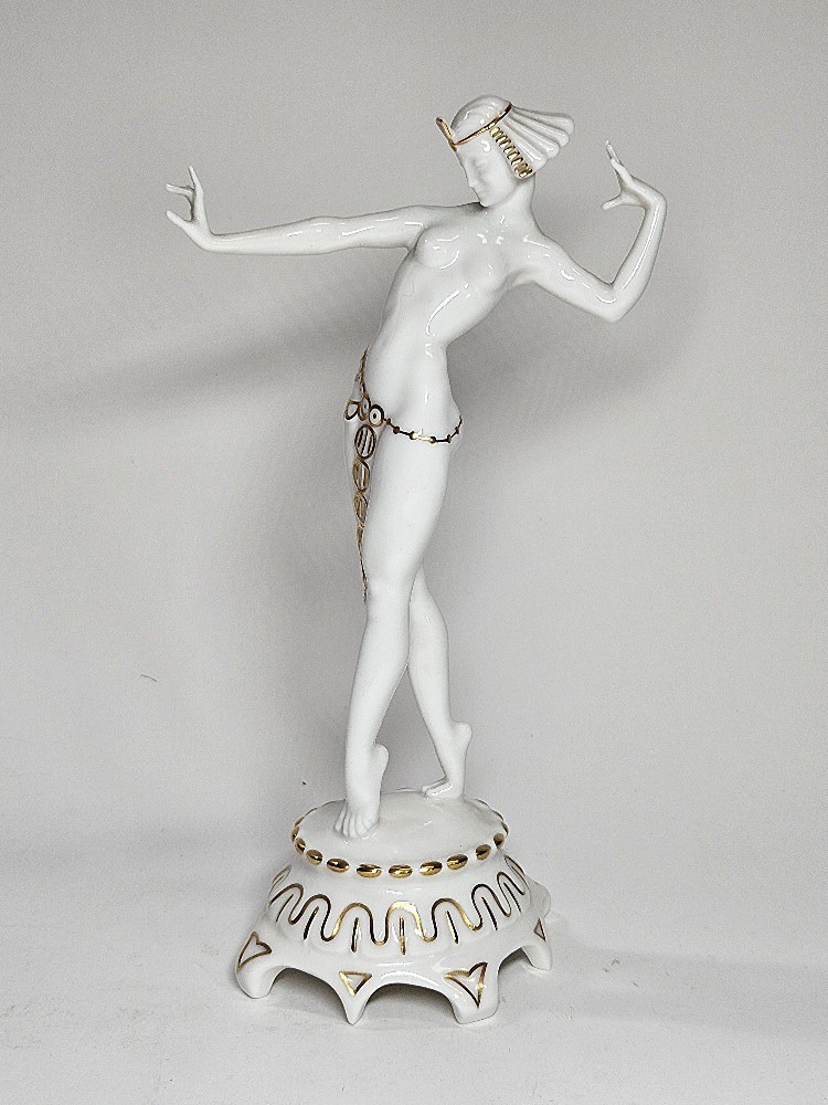 Nádherna porcelánová tanečnice Hutschenreuther Selb z Bavorska, Art Deco 1930 Nemecko