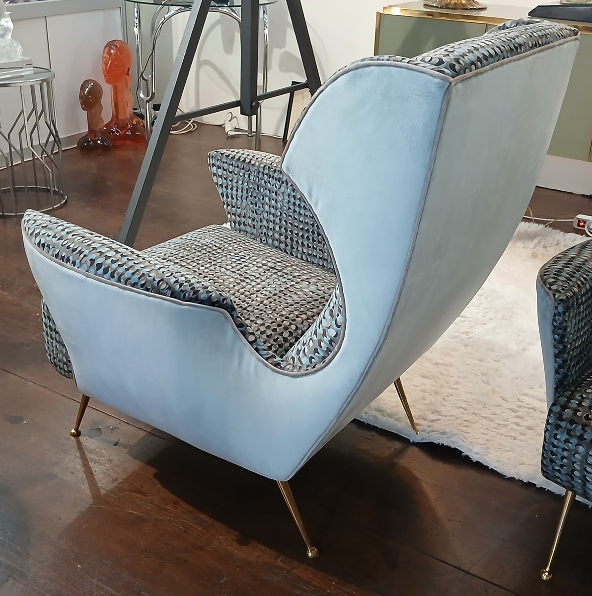 Extravagantni 2 ks kresla Gio Ponti Italia 1960 leta
