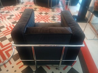 PAIR of Italian Mid Circa 1970s Italian CASSINA Style Completely Newly Refurbished Arm Chairs