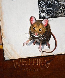 ROBERT WHITING TROMPE L'OEIL - Mimořádný kompletně ručně malovaný hyperrealismus