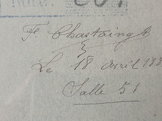 Belgian mužský akt Akademie, signovaný a datovaný, pastel na papíře, cca 1884