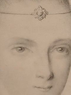 Jacques Francois Carbillet (1766 – 1828) Podepsaný francouzský ženský portrét z 18. století, jemny grafit na papíře