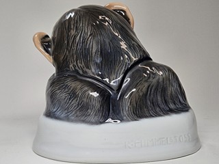 Karl Himmelstoss - Porcelánová socha Opice "Heimweh", Rosenthal, 1923