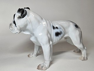 Velmi kvalitní německý porcelánový buldog Rosenthal ve stylu Art Deco