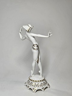 Nádherna porcelánová tanečnice Hutschenreuther Selb z Bavorska, Art Deco 1930 Nemecko