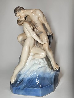 Theodor Lunberg - Royal Copenhagen - velká porcelánová socha z dílny, kolem r. 1937