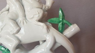 Wilhelm von Heider (1882–1955) - Art deco porcelánová socha, porcelánka Hutschenreuther, Německo