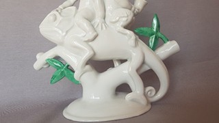 Wilhelm von Heider (1882–1955) - Art deco porcelánová socha, porcelánka Hutschenreuther, Německo