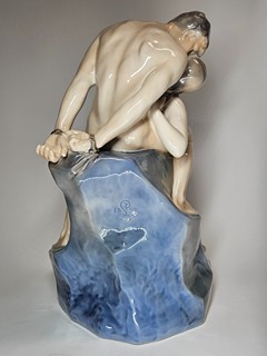 Theodor Lunberg - Royal Copenhagen - velká porcelánová socha z dílny, kolem r. 1937