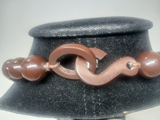Art deco dramatický náhrdelník Spike, Francie