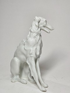 Postava barzoja Rok 1930 Rozměr 16,5 cm Materiál porcelan