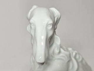 Postava barzoja Rok 1930 Rozměr 16,5 cm Materiál porcelan