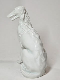 Postava barzoja Rok 1930 Rozměr 16,5 cm Materiál porcelan